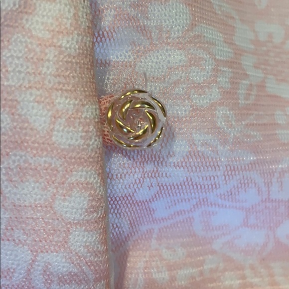 Golden Rose Button Pocket Split Dress main image 1